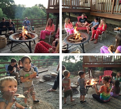 Camp Grandma 2016 summer campfires