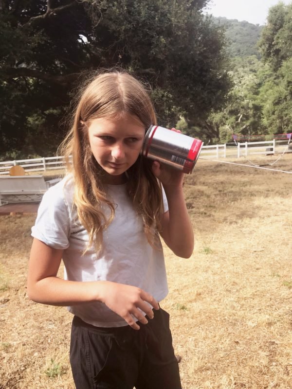 Old Fashion Can Phones at Camp Grandma 2019