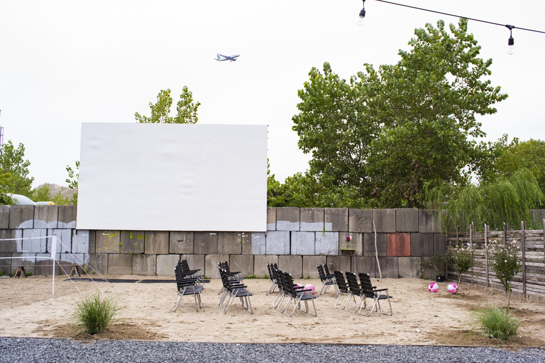 Beach Wedding Photography. The site set up for the ceremony. Shot by NYC wedding photographer Angela Cappetta with DSLR.