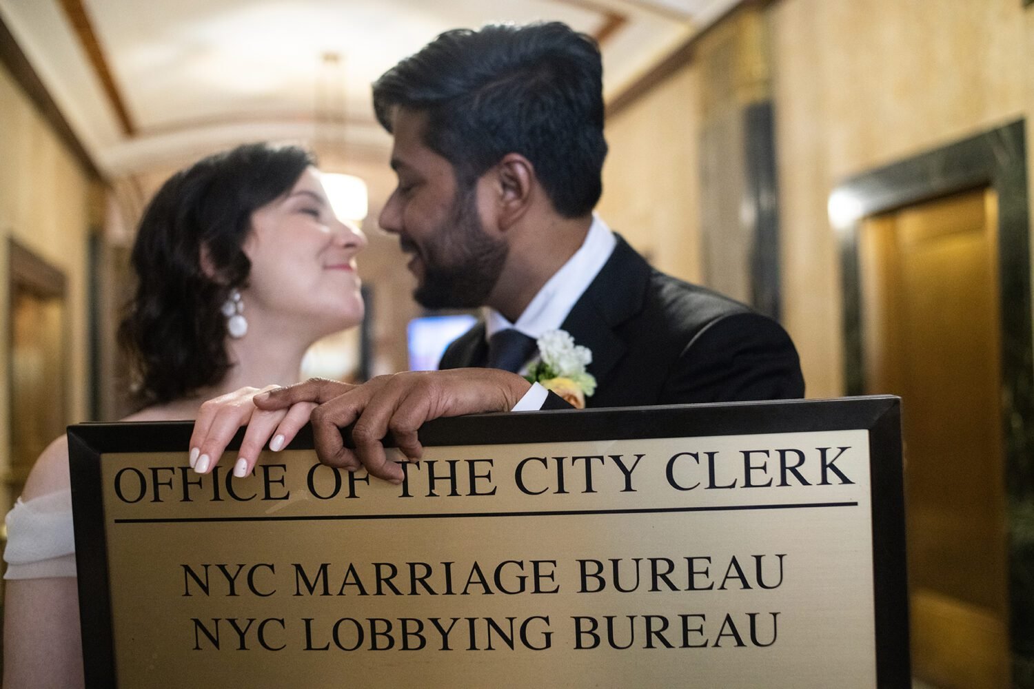 NYC Bangledesh wedding NYC City Hall shot by documentary style wedding photographer Angela Cappetta.