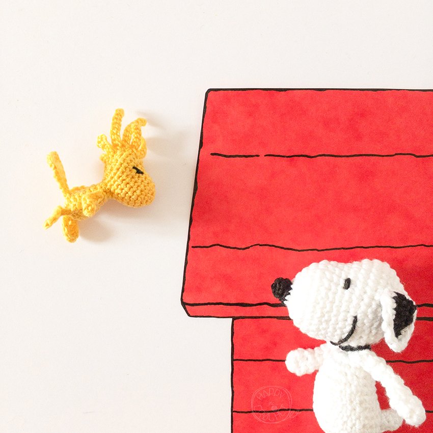 Amigurumi Woodstock et Snoopy Crochet