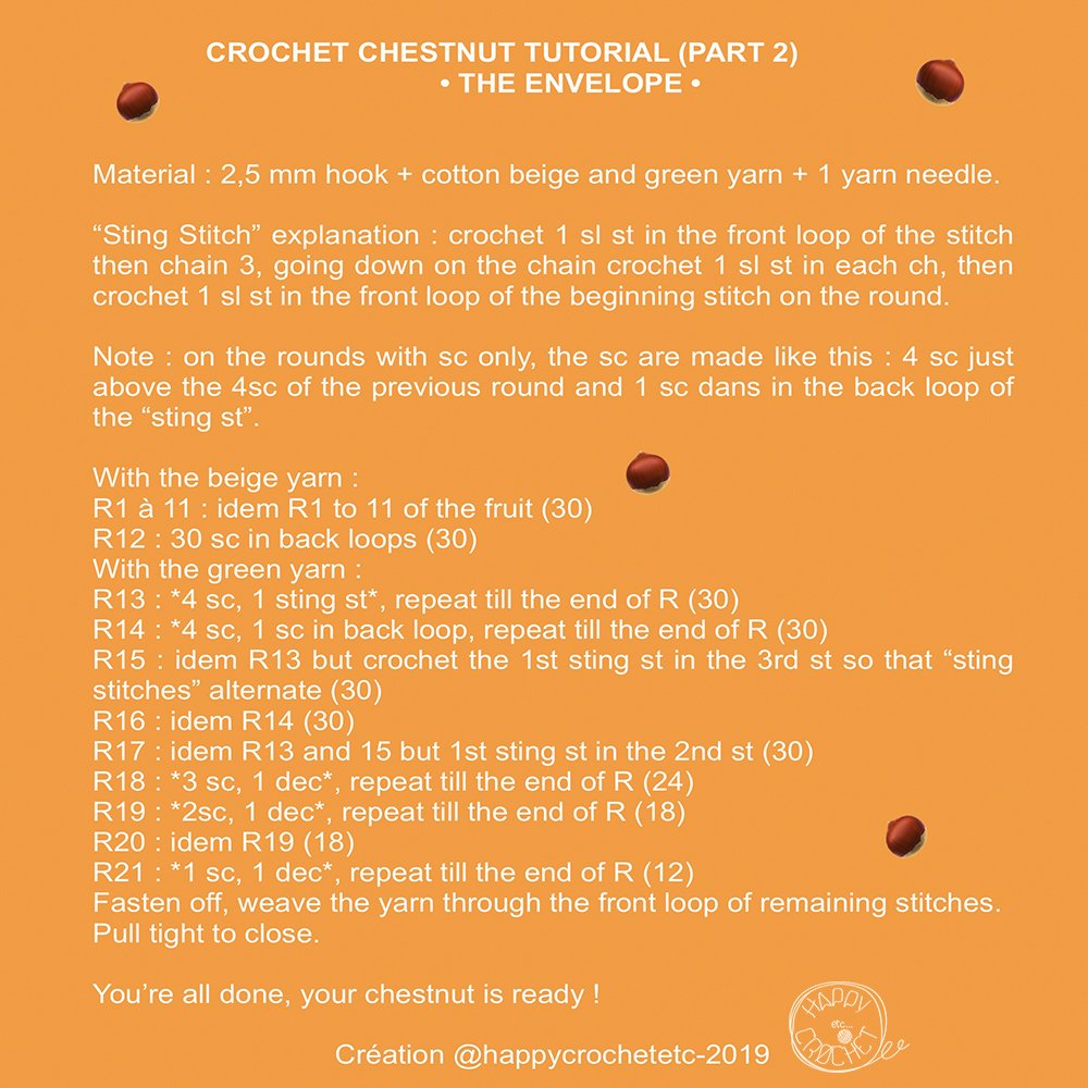 Crochet Chestnut Tutorial 2