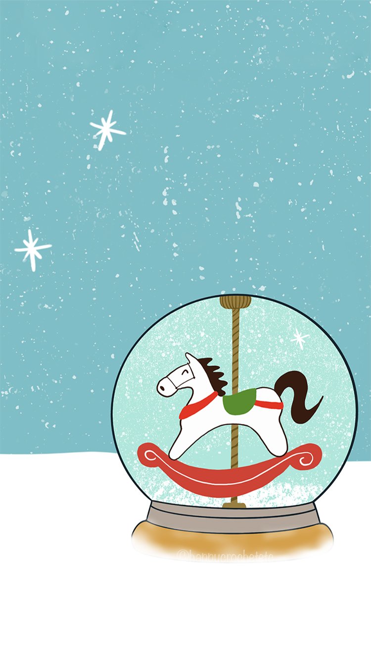 Fond Ecran Telephone illustration de Noël