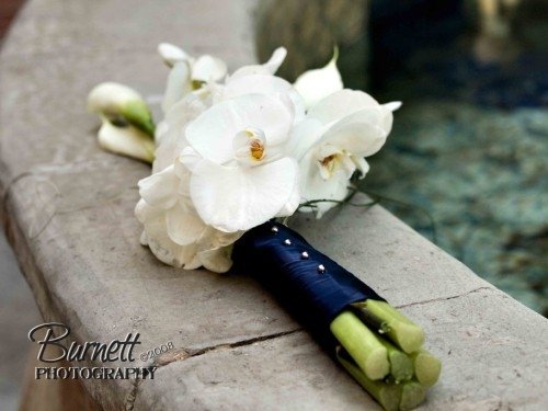 White Orchid Bouquet by Amanda Johnson
