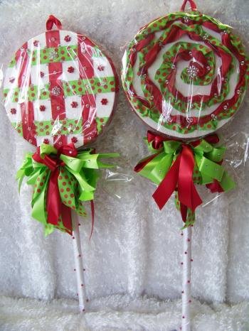 Holiday Lollies uBloom Lollipop project by Cynthia Ross