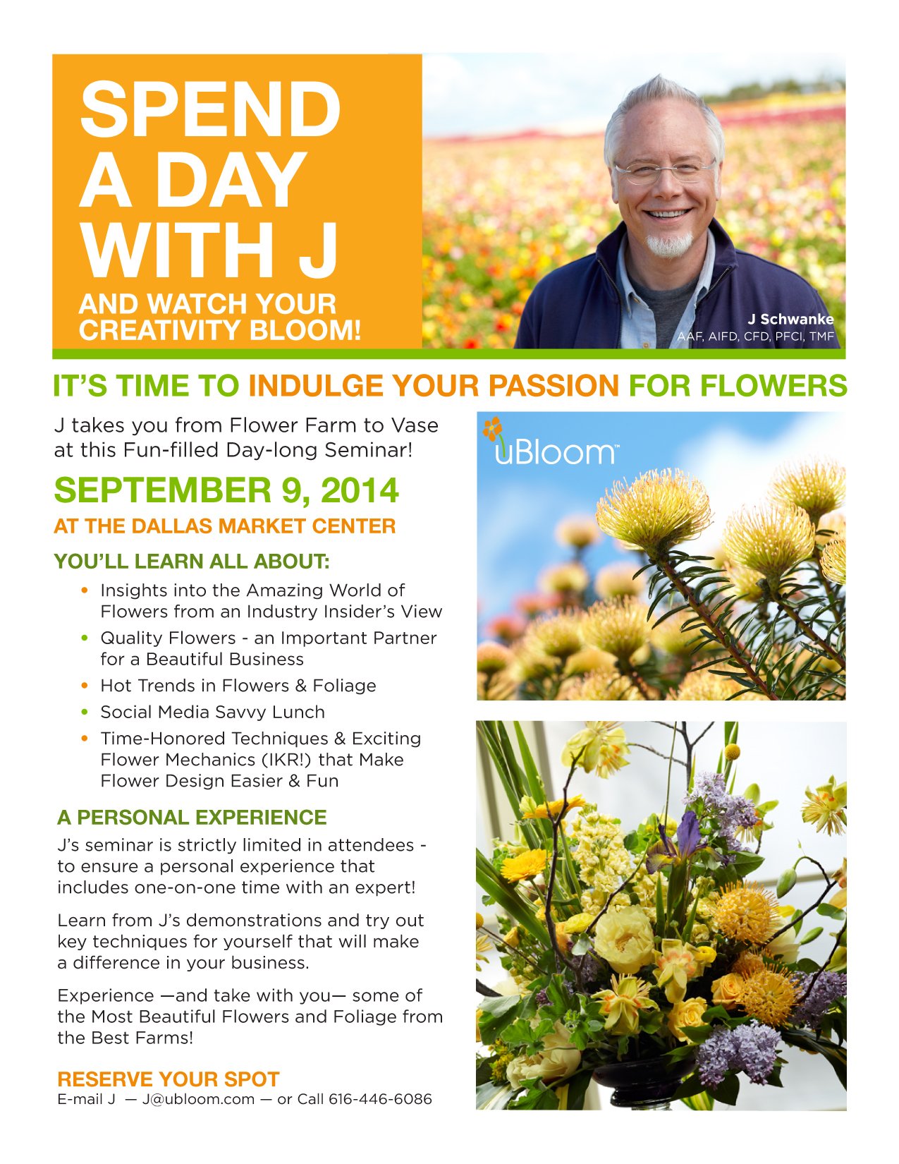 Spend a Day with J in Dallas - September 9, 2014