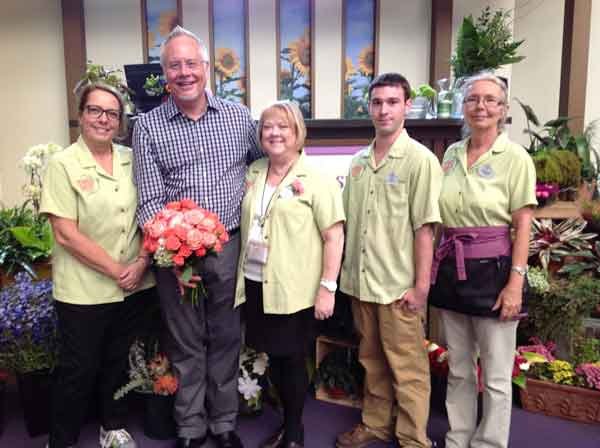J with Epcot's Amazing Horticulture staff... Including Debbie Mola Mickler and Bonnie Johnson