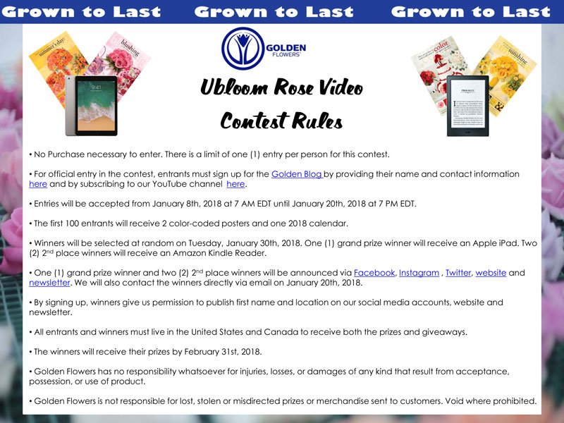 Rose-Video-Giveaway-Contest-Rules