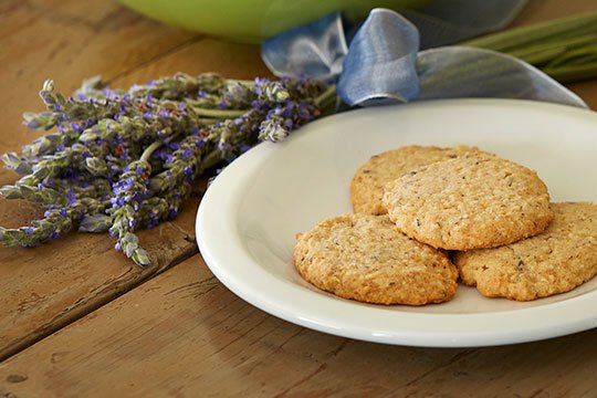 J adds romantic lavender buds to this shortbread cookie recipe on Life in Bloom!