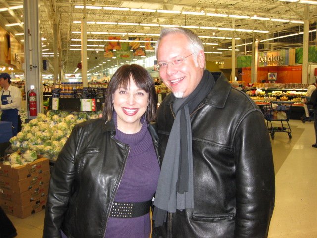 This is the day that Kim Carson and I met- at the Meijer Grocery Store- she was doing a live broadcast!