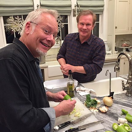 Allen invites J to join in the cooking festivities at Moss Mountain Farm