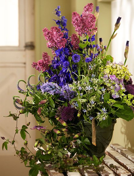 This Cool Color Palette flower arrangement is featured on Life in Bloom!