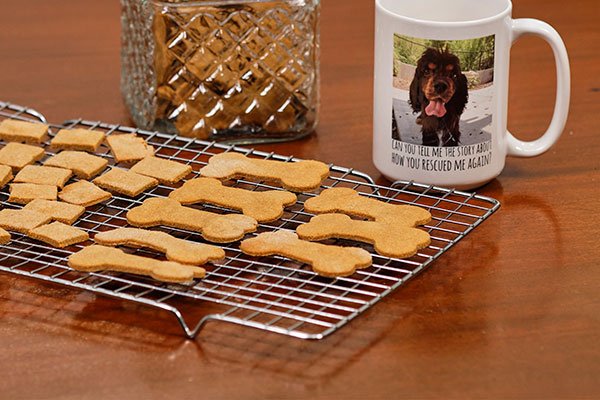 Making healthy treats for your dogs is easy- and you probably have all the ingredients right in your pantry!