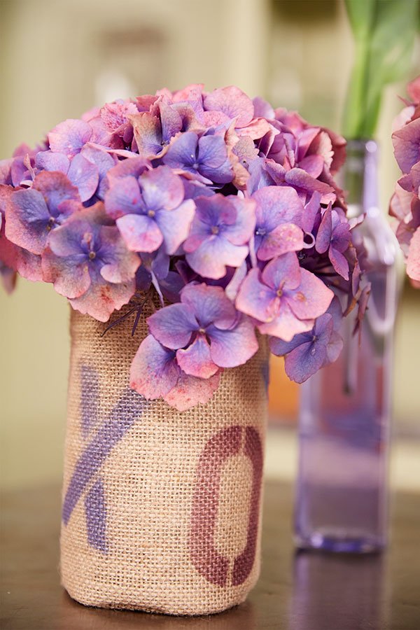 Using Design Master Color Tools- I create these fun stencil vases- that are perfect for Flowers!
