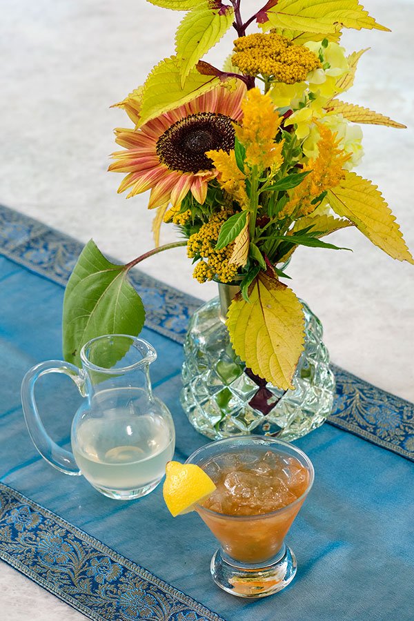 The Queen Bee Cocktail -is an excellent honey based Cocktail for Flower Cocktail Hour!