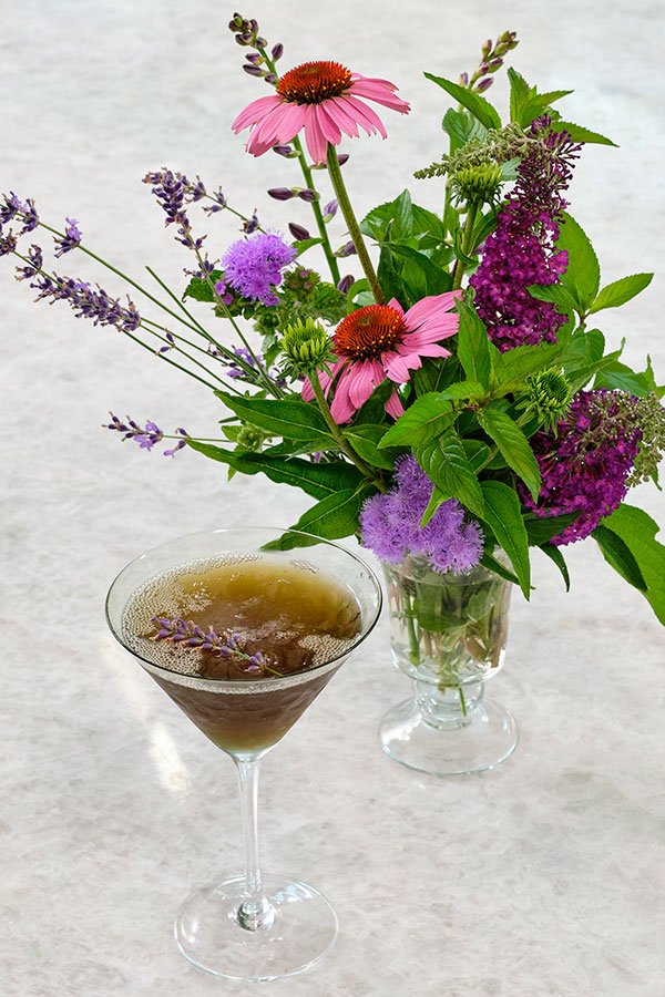 In this show I create a Lavender Martini- that's perfect for a summer dinner party!