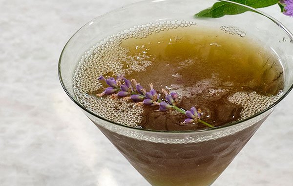 Lavender Infused Vodka is the secret ingredient for this Lavender Martini!