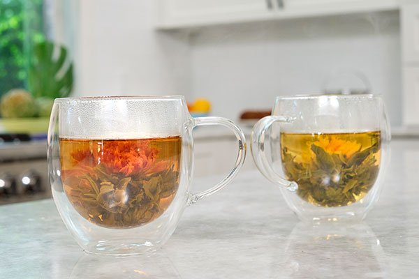 Here's a fun way to bring the BLOOM to your tea- with Blooming tea infusions!
