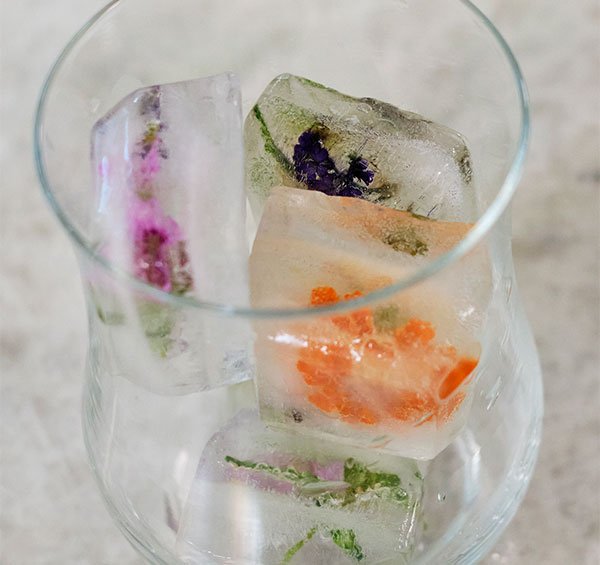 Flower Filled Ice Cubes is a perfect way to spark up our Life in Bloom!