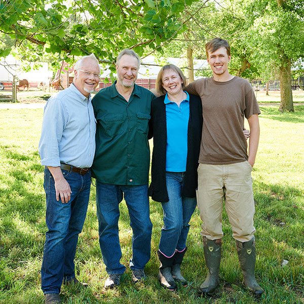 J visits his friends at Creswick Farms- Farmer Nathan- his wife Andrea and Son Christopher