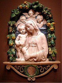 Della Robbia Artifacts- demonstrate the origination of this Authentic Italian Style of Art!