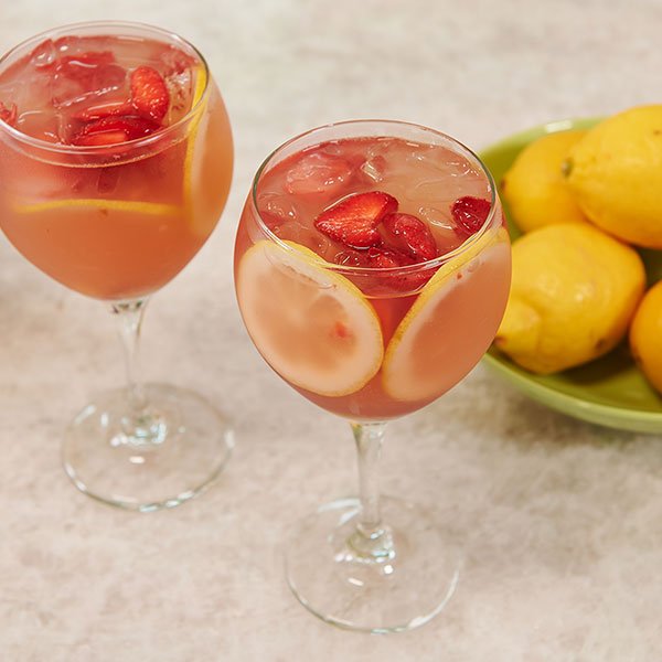 Limoncello Sangria Recipe- is the Flower Cocktail for this episode- Fiore Italia