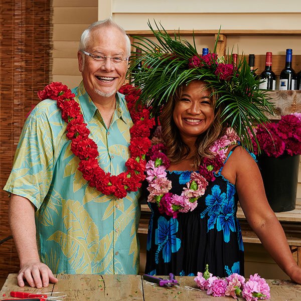 Yep- We Made these Leis- ourselves- on this episode of Life in Bloom- featuring one of my favorite Flowers- the Carnations!