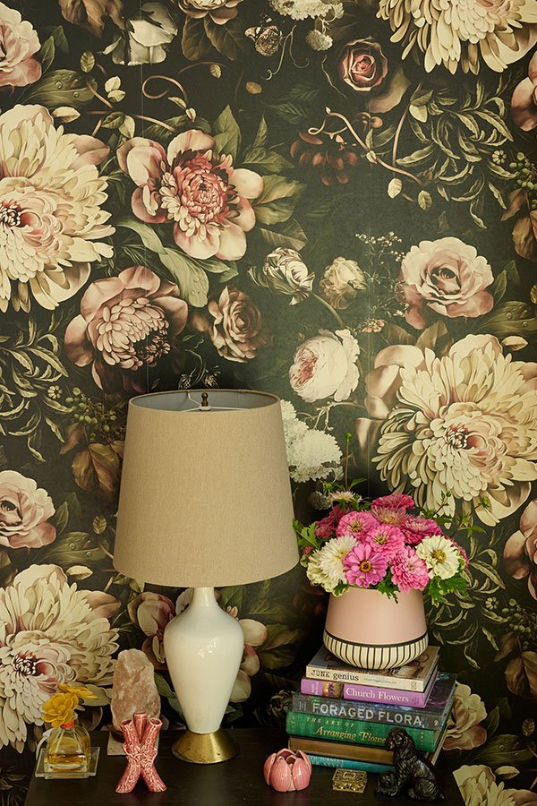 One of the Biggest statements - is the Ellie Cashman Wallpaper I have in the Living Room and Bedroom... 2 different styles - each with it's own Mood!