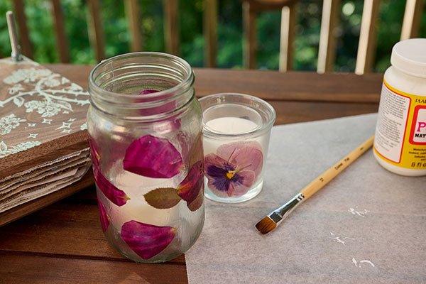 Learn to create these Fun Rose Petal Lanterns- using Pressed Rose Petals!