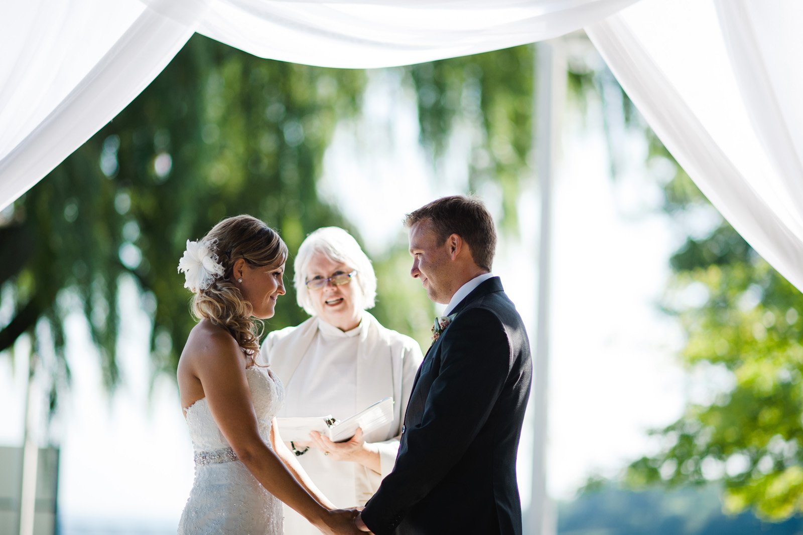 the vows | outdoor wedding ceremony at bronte harbour in oakville