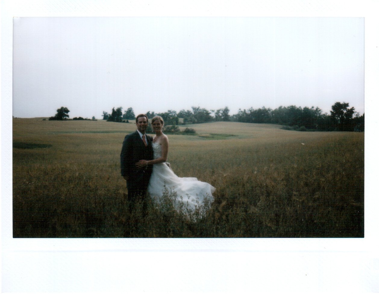 instax wedding photos | ontario farm wedding | backyard wedding near guelph