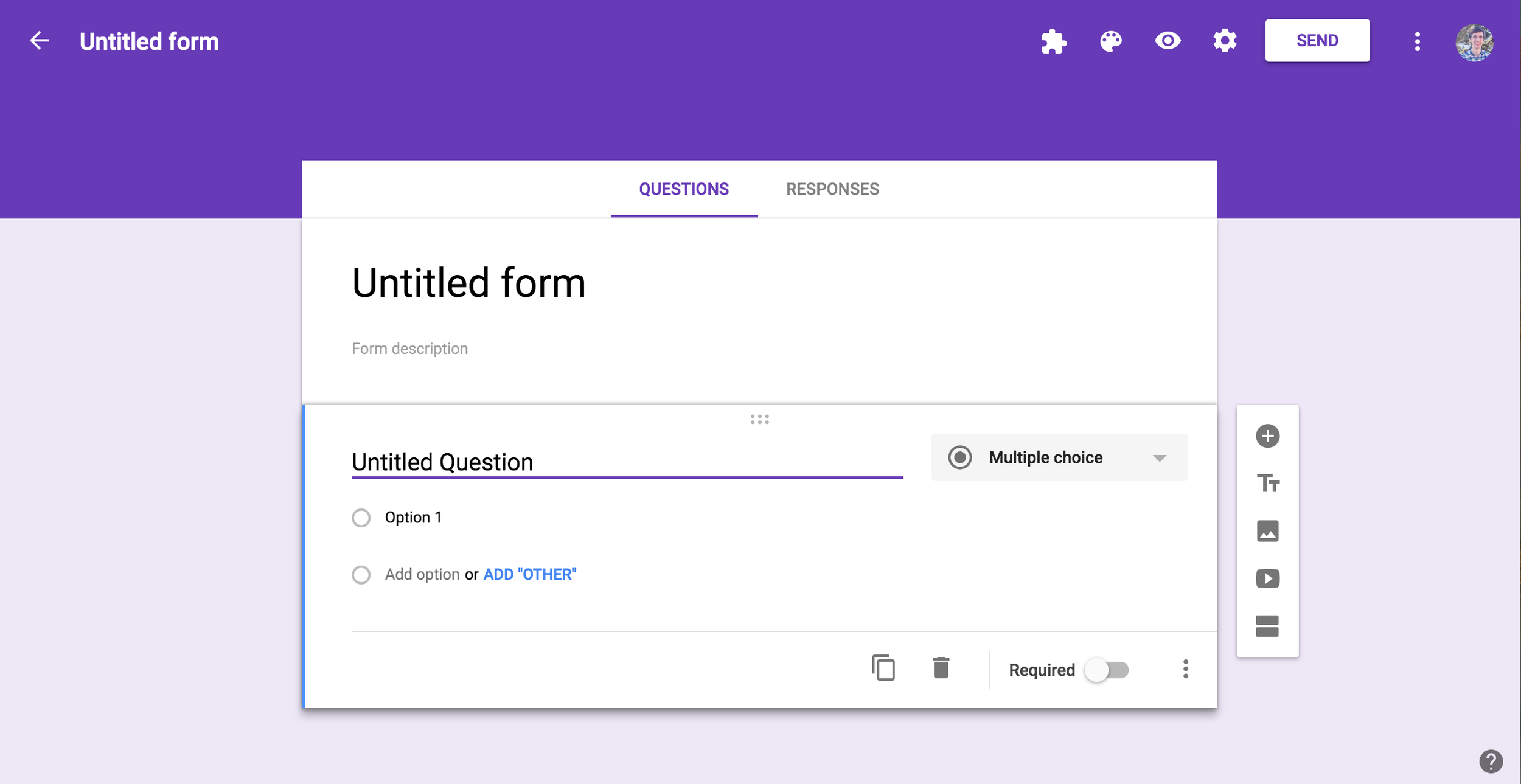 google forms example