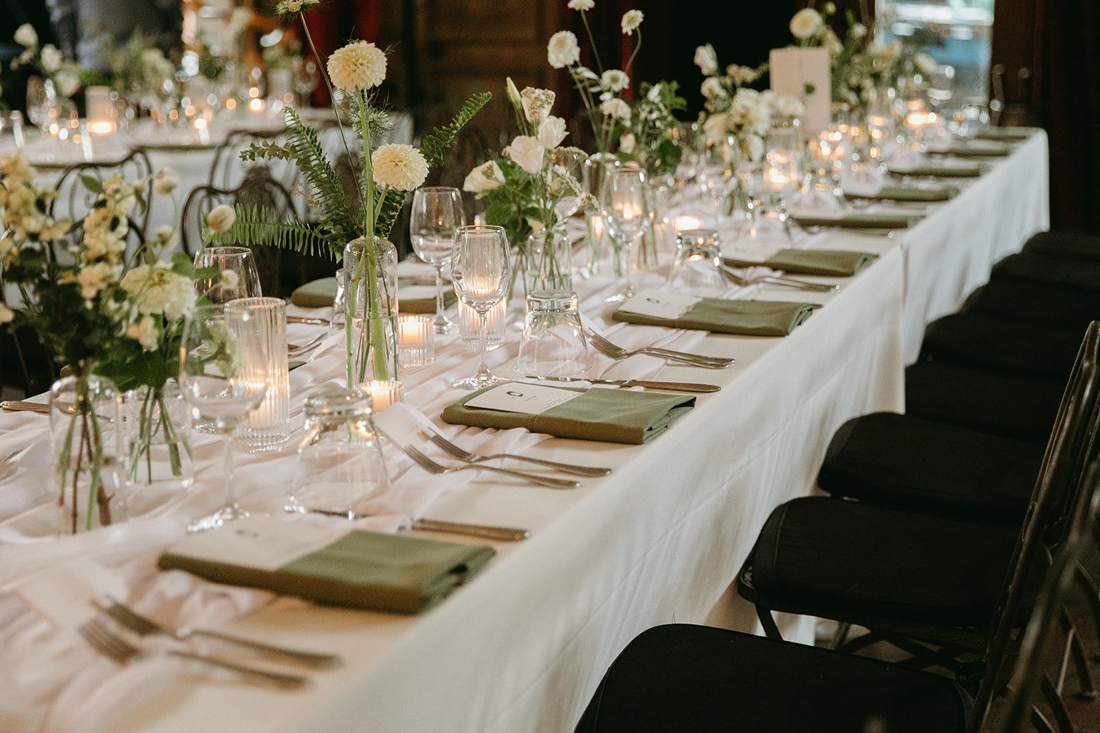 Intimate Outdoor wedding with elegant florals and details
