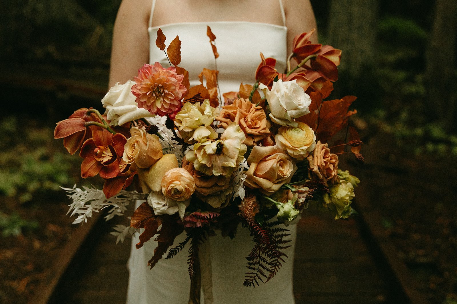 Beautiful, colorful bridal bouquet