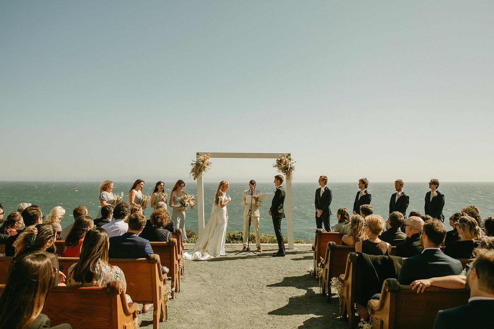 Dreamy Point San Luis Lighthouse Wedding ceremony