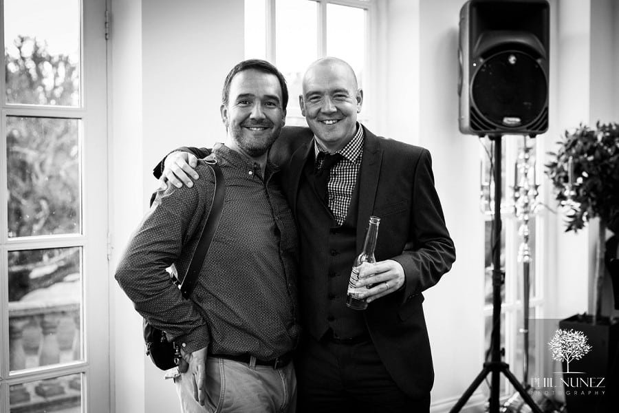 Wedding photographer Phil Nunez meets his doppelganger at a Woodhill Hall wedding according to the bride and groom!