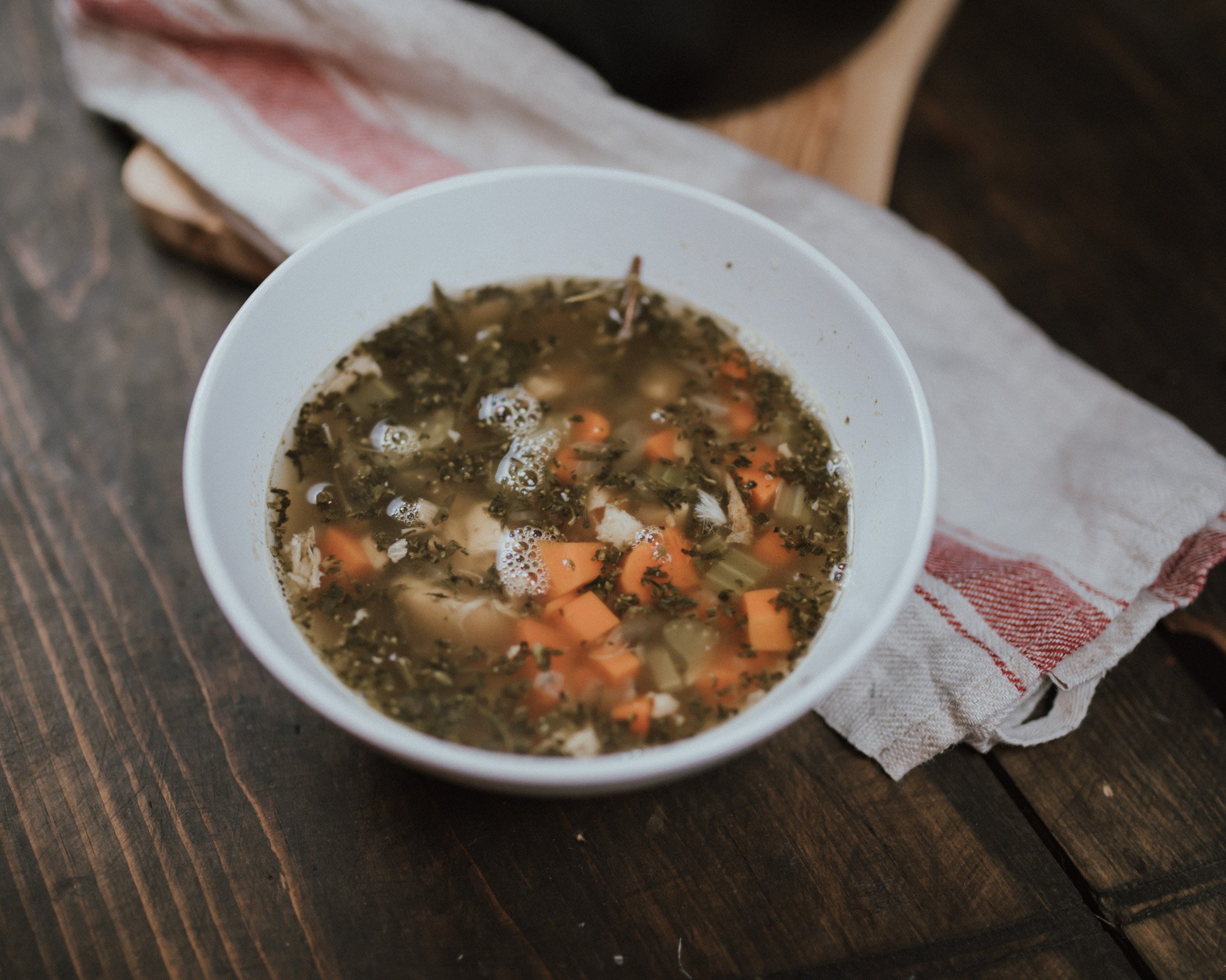 Wild Rosebuds | The Best Turkey Leftover Soup for boxing day