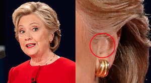 Reuters Photo Appears To Prove Hillary Wore Earpiece For Trump Debate