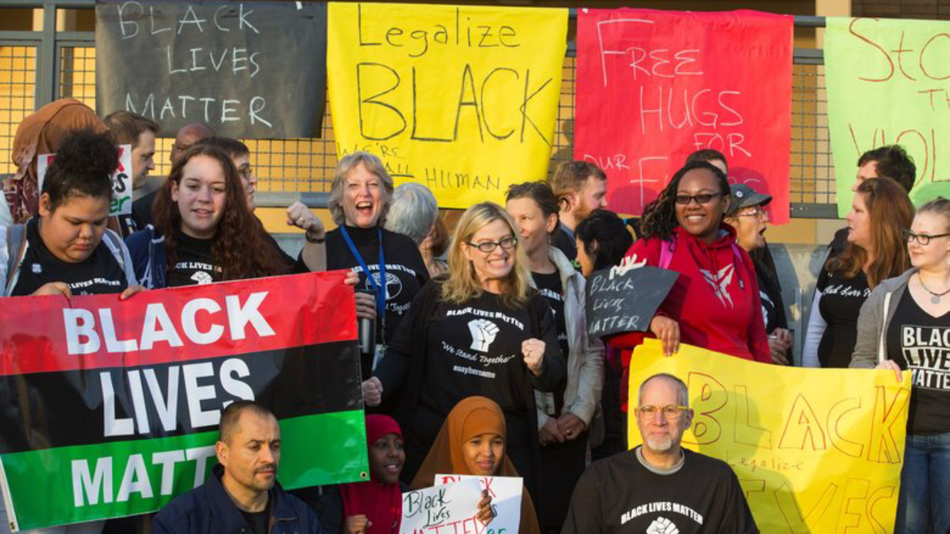 Image result for 2,000 Seattle teachers wear ‘Black Lives Matter’ shirts to class