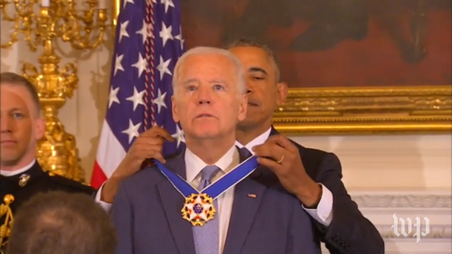 Participation trophies for all! Obama surprises Joe Biden with Presidential Medal of Freedom