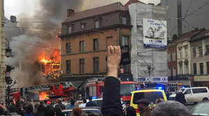 Massive Explosion Rocks Brussels; Huge Fire Underway