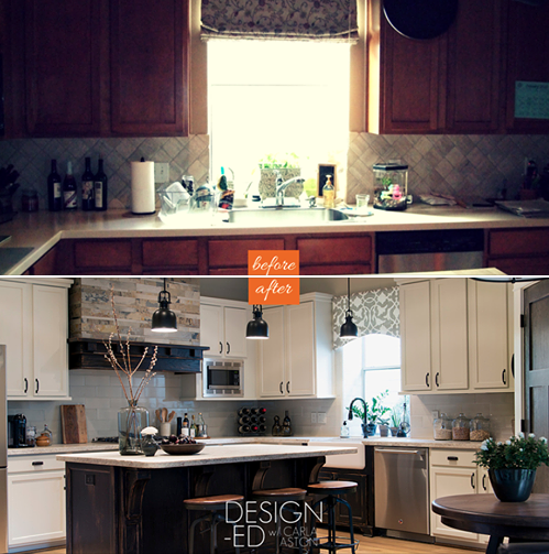 Before & After: A Tired Kitchen Is Awakened w/a Coffee House Ambience ...