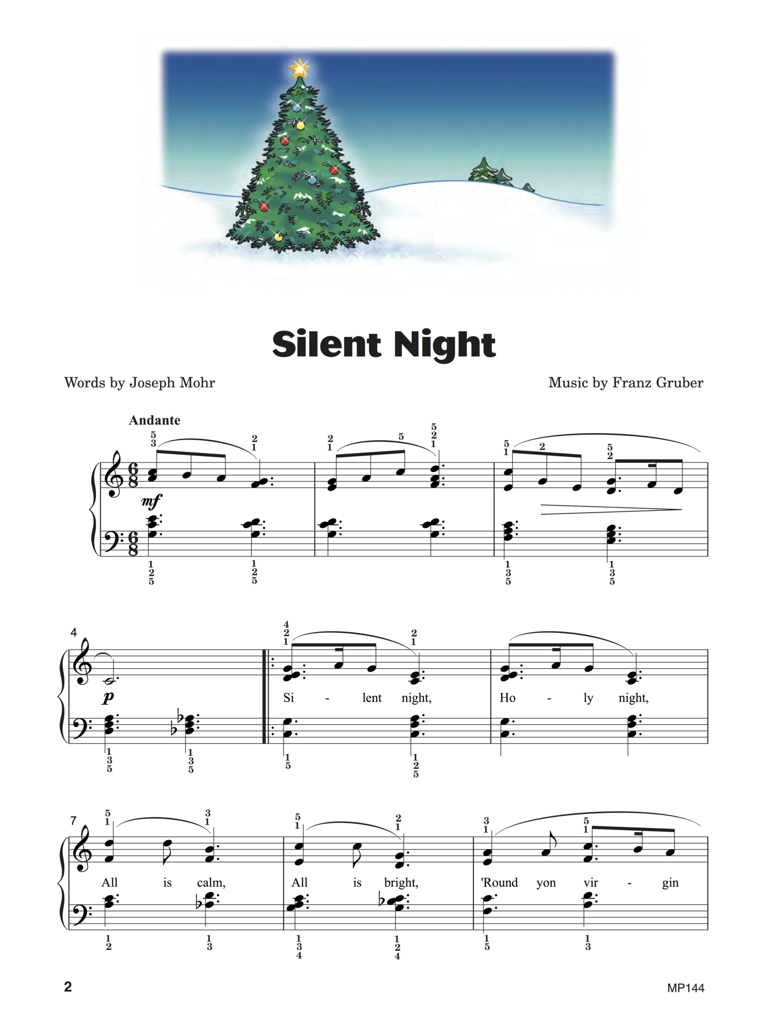 Silent Night  from  Keith Snell & Diane Hidy's Piano Town Christmas Level Four