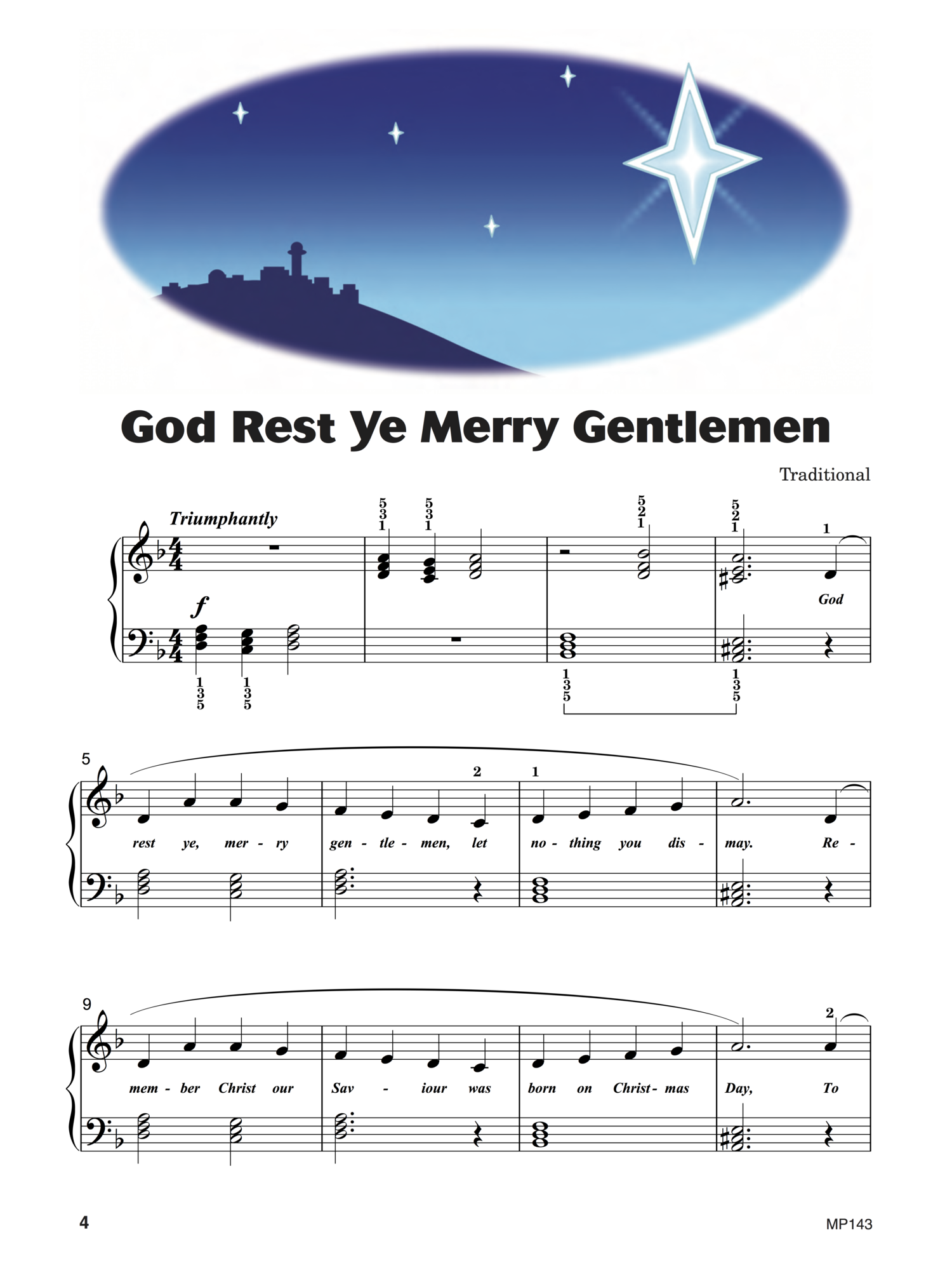 God Rest Ye Merry Gentlemen  from  Keith Snell & Diane Hidy's Level 3 Piano Town Christmas