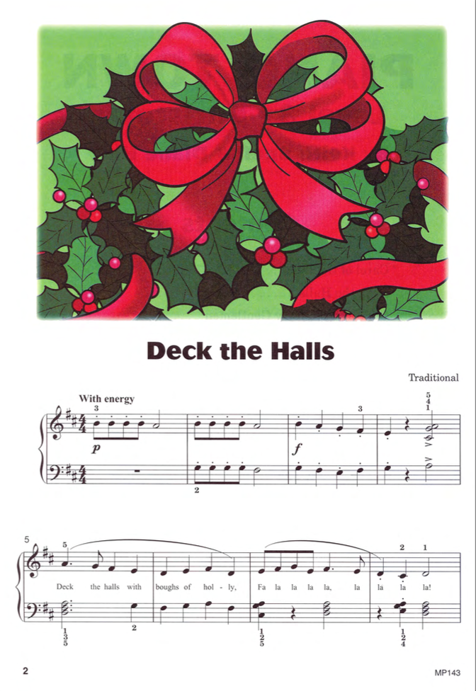 Deck the Halls from  Piano Town Christmas Level Three .
