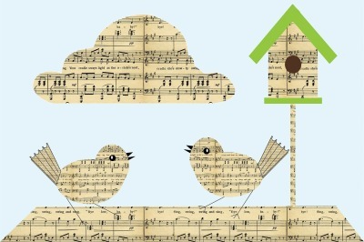 birds of musical notes