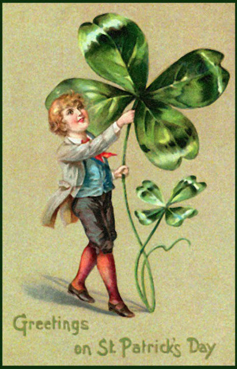 vintage postcard St. Patrick's Day