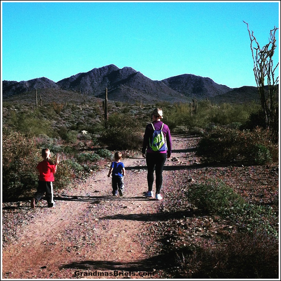 hiking with grandsons