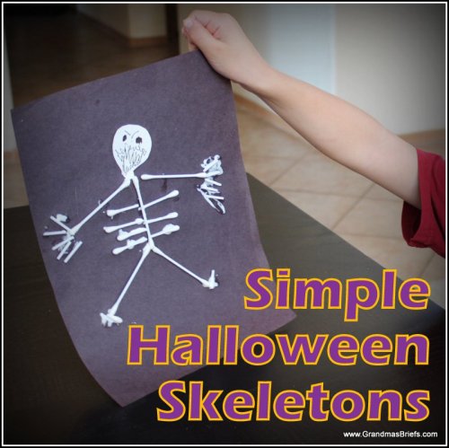 Halloween skeleton craft