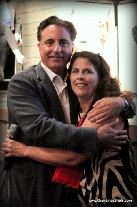 Andy Garcia with Lisa of Grandma's Briefs
